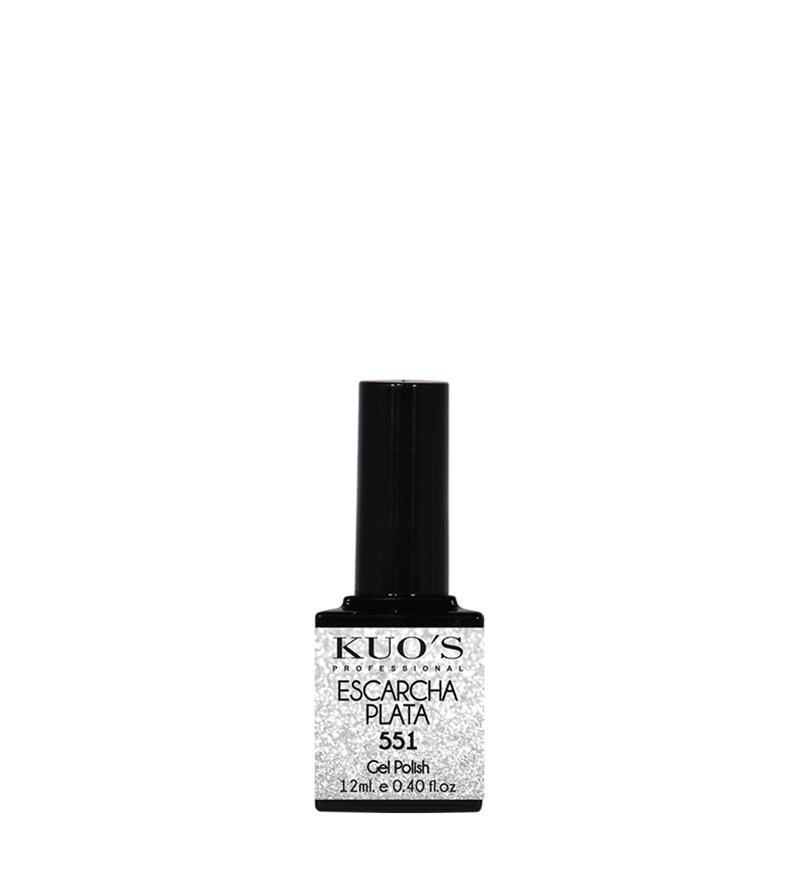 GEL-POLISH ESCARCHA PLATA KUOS