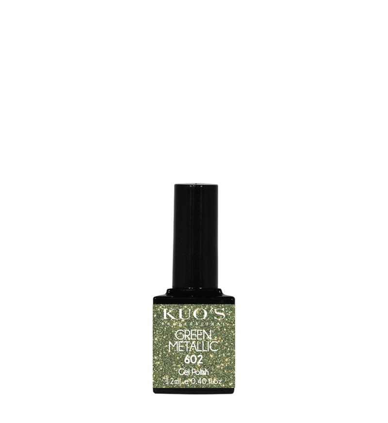 GEL-POLISH GREEN METALIC KUOS