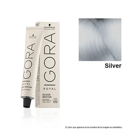 TINTE IGORA ROYAL SILVERWHITE GRIS PLATINO 60ml