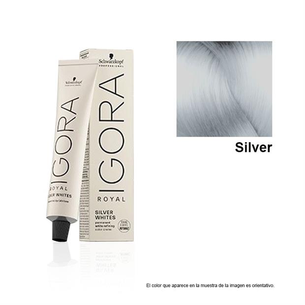 TINTE IGORA ROYAL SILVERWHITE GRIS PIZARRA 60ml