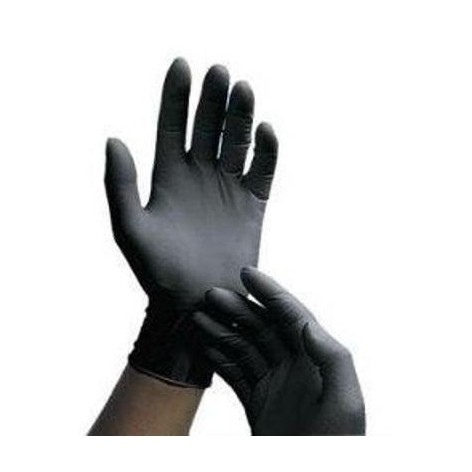 GUANTES NITRILO SENSICES NEGRO T. S. 100 und