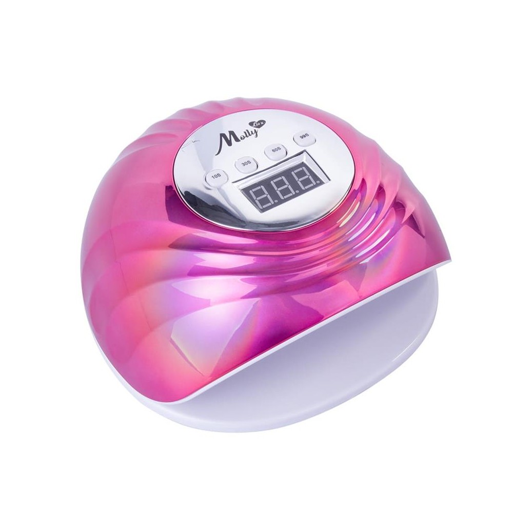 MOLLY LAC LAMPARA UÑAS LED 86W HOLOGRAFICA PINK