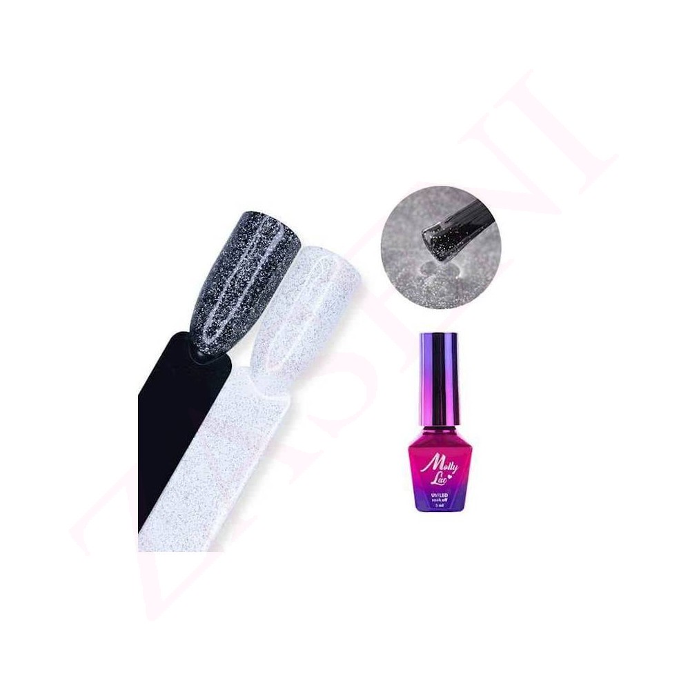 MOLLY LAC TOP NO WIPE HOLLYWOOD SILVER 5ml