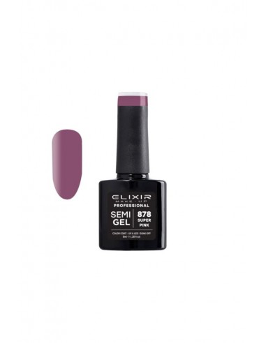 ELIXIR SEMI GEL COLOR 8 ML SUPER PINK Nº 878