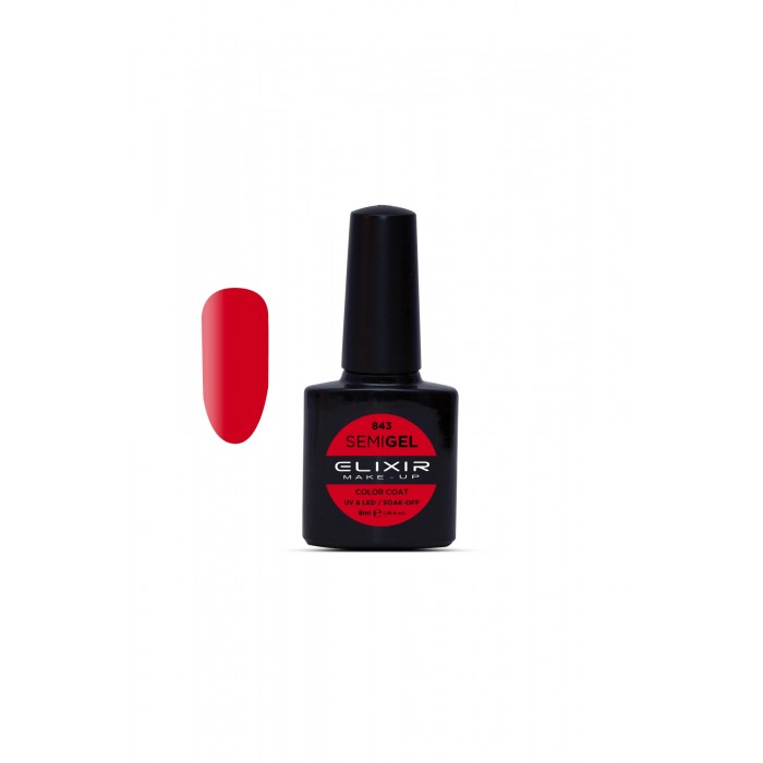 ELIXIR SEMI GEL COLOR 8 ML BOSTON UNI. RED Nº 843