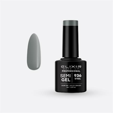 ELIXIR SEMI GEL COLOR 8 ML STEEL Nº 936