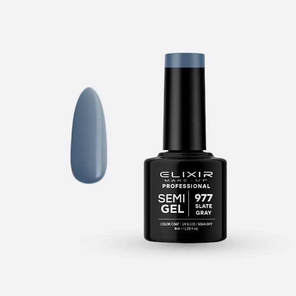 ELIXIR SEMI GEL COLOR 8 ML SLATE GRAY Nº 977