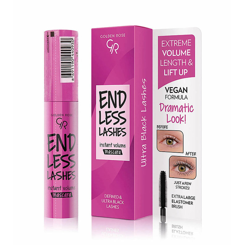 GOLDEN ROSE ENDLESS LASHES INSTANT VOLUME MASCARA VEGAN