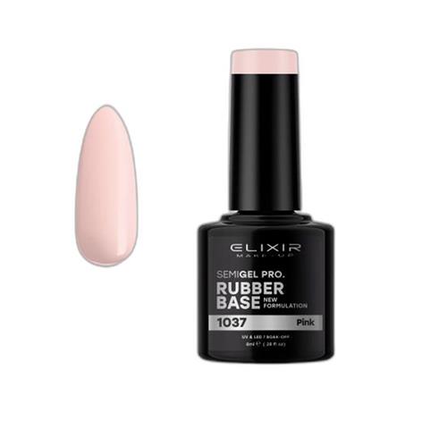 ELIXIR SEMI GEL COLOR 8 ML BASE RUBBER PINK