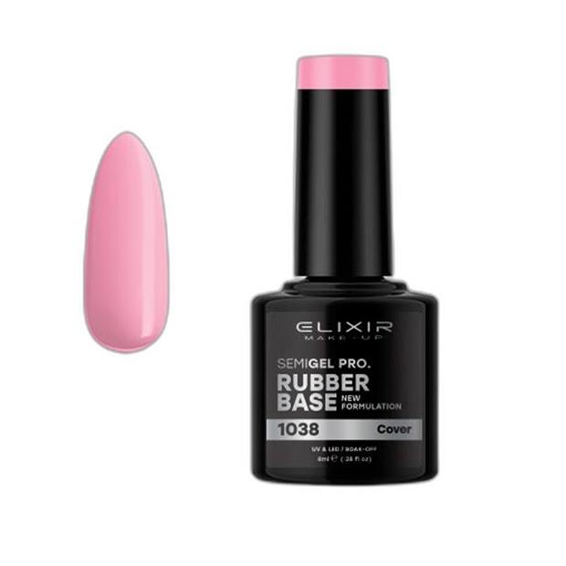 ELIXIR SEMI GEL COLOR 8 ML BASE RUBBER COVER