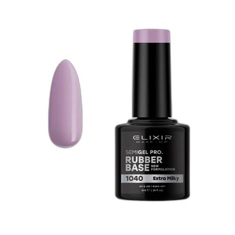 ELIXIR SEMI GEL COLOR 8 ML BASE RUBBER EXTRA MILKY