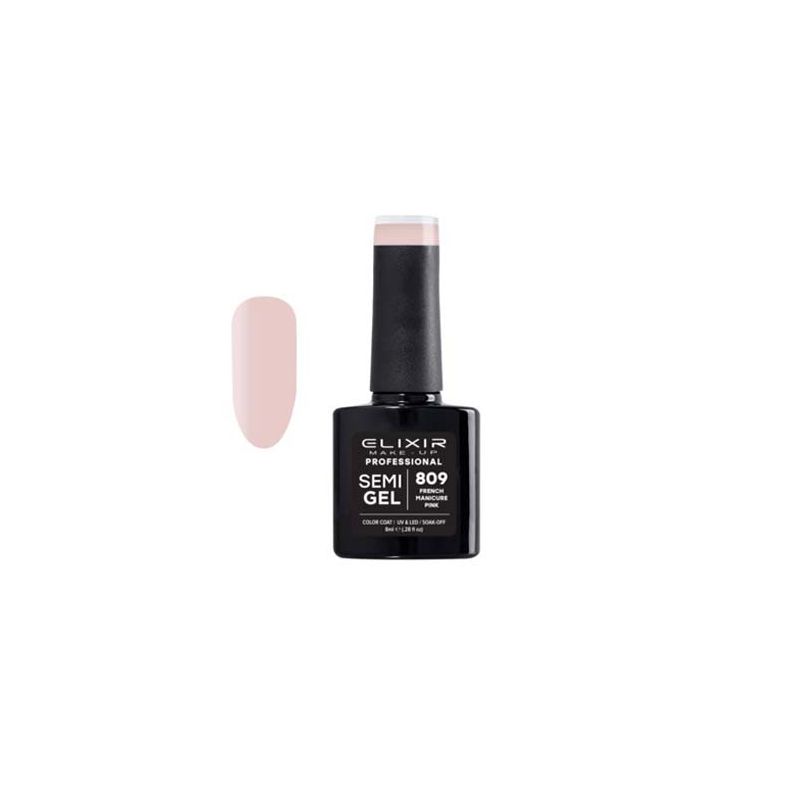 ELIXIR SEMI GEL COLOR 8 ML FRENCH MANICURE Nº 809