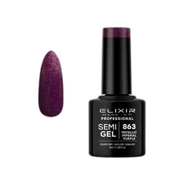 ELIXIR SEMI GEL COLOR 8 ML METALLIC IMP. PURPLE