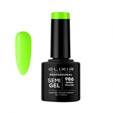 ELIXIR SEMI GEL COLOR 8 ML GREEN YELLOW Nº 986