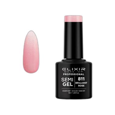 ELIXIR SEMI GEL COLOR 8 ML BRILLIANT ROSE Nº 811