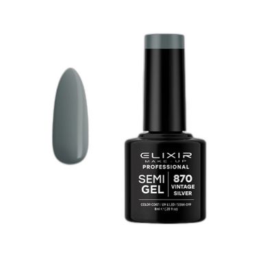 ELIXIR SEMI GEL COLOR 8 ML VINTAGE SILVER Nº 870