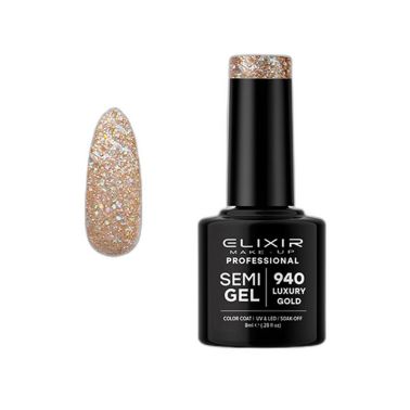 ELIXIR SEMI GEL COLOR 8 ML LUXURY GOLD Nº 940