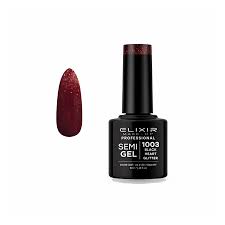 ELIXIR SEMI GEL COLOR 8 ML BLACK HEART GLIT Nº1003