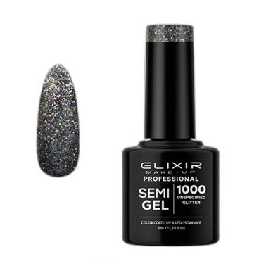 ELIXIR SEMI GEL COLOR 8 ML UNSPECIFIED GLITTER Nº 1000