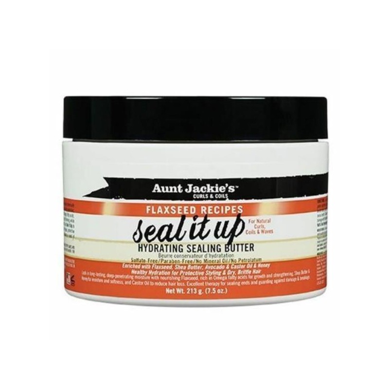 AUNT JACKIE'S FLAXSEED RECIPES SEAL IT UP HYDRATING SEALING BUTTER 213G