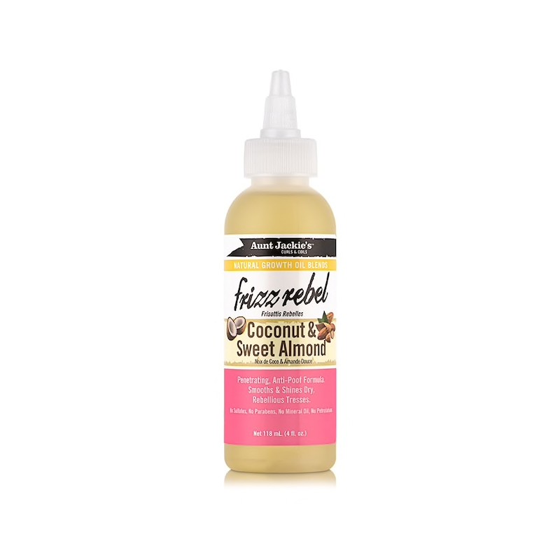 AUNT JACKIE'S FRIZZ REBEL COCONUT & SWEET ALMOND OIL 118ML