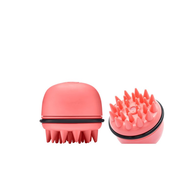 EXFOLIATING SCALP MASSAGER CORAL