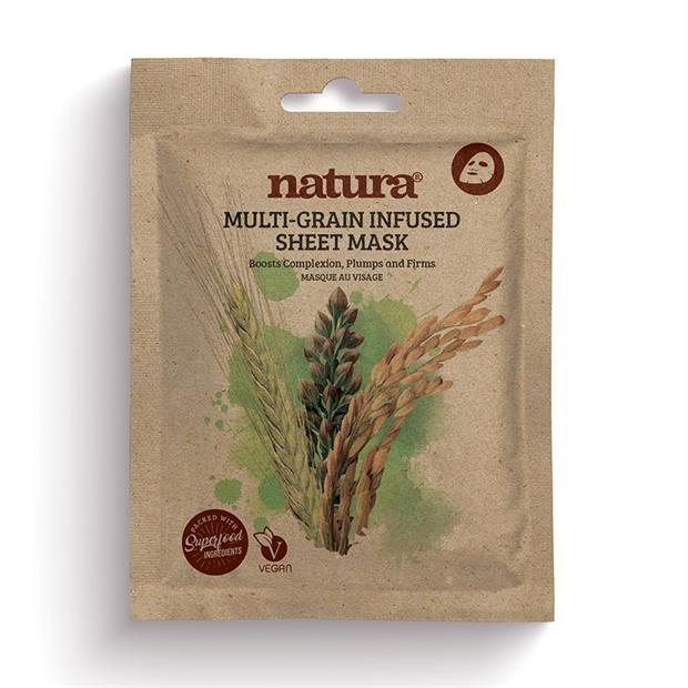 NATURA MULTI GRAIN INFUSED SHEET MASK 22ML