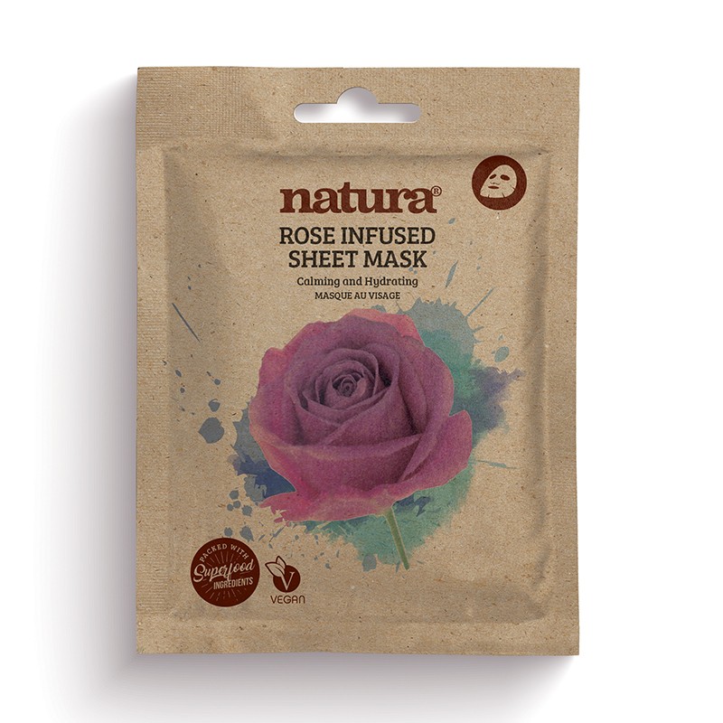 NATURA ROSE INFUSED SHEET MASK 22ML