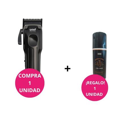 KIT CORTE WAD (CLIPPER IMPULSE BLACK WAD + HARDEL BARBER SPRAY)