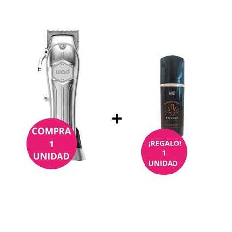 KIT CORTE WAD (VESTA HAIR CLIPPER SILVER + HARDEL SPRAY)