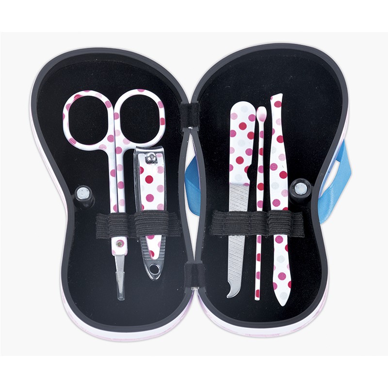 BIFULL KIT DE MANICURA 5 PIEZAS TOPOS FLIP FLOP