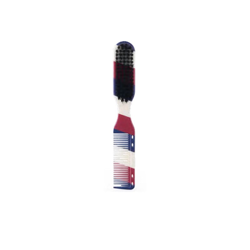 CEPILLO PEINE DE BARBERO CERDAS NYLON JACK 2 EN 1 BARBER LINE BIFULL