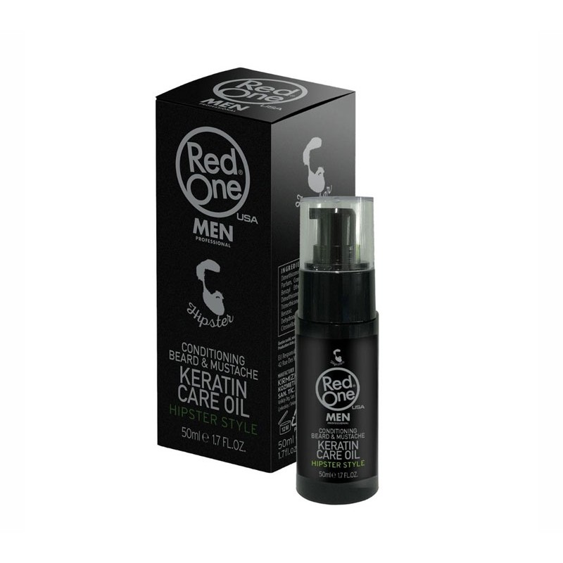 RED ONE CONDITIONING BEARD & MUSTACHE KERATIN CARE OIL 50ML