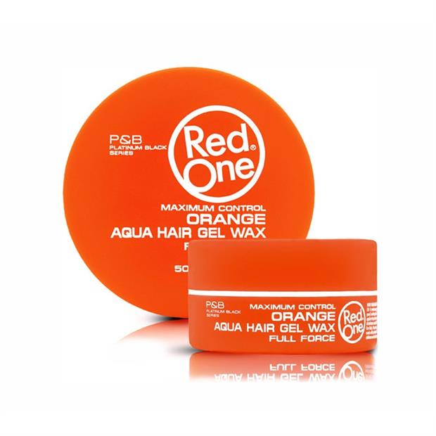 RED ONE ORANGE AQUA HAIR GEL WAX 50ML