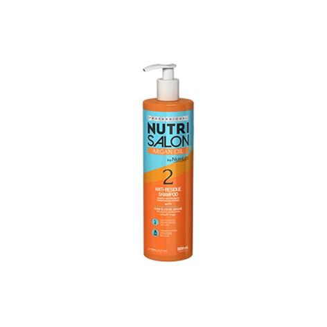 NUTRI SALON ARGAN OIL ANTI-RESIDUE SHAMPOO (2) 500ML