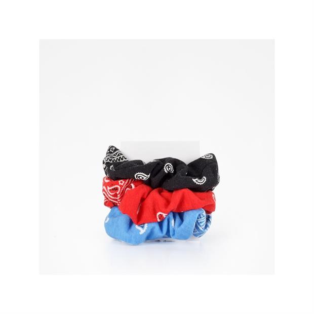 BIFULL COLETEROS COLORES HAIRBAND LACE COLORS PACK 3 UNIDS ROJO-NEGRO Y AZUL