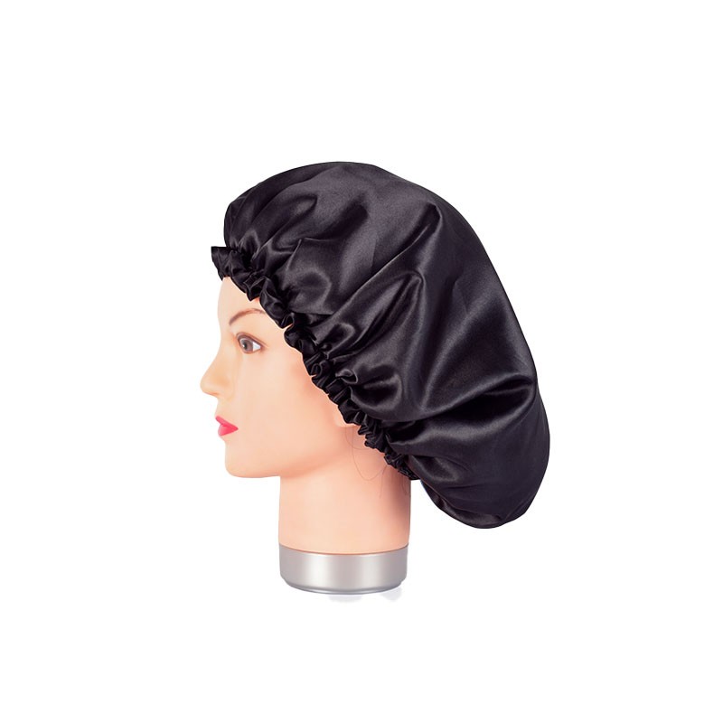 BIFULL GORRO DE SATÉN NEGRO ANTI FRIZZ