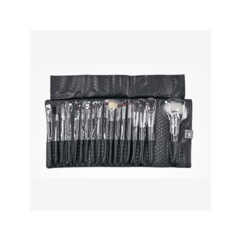 BIFULL SET 18 PINCELES DE PIEL CLEISSY BLACK