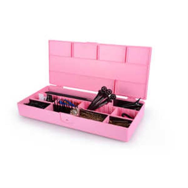 BIFULL CAJA UTILLAJES DE PELUQUERIA ROSA