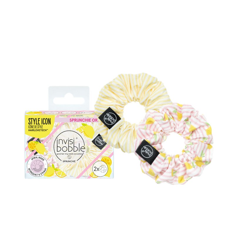 COLETERO INVISIBOBBLE SPRUNCHIE FRUIT FIESTA SPRUNCHIE DUO SIMPLY THE ZEST