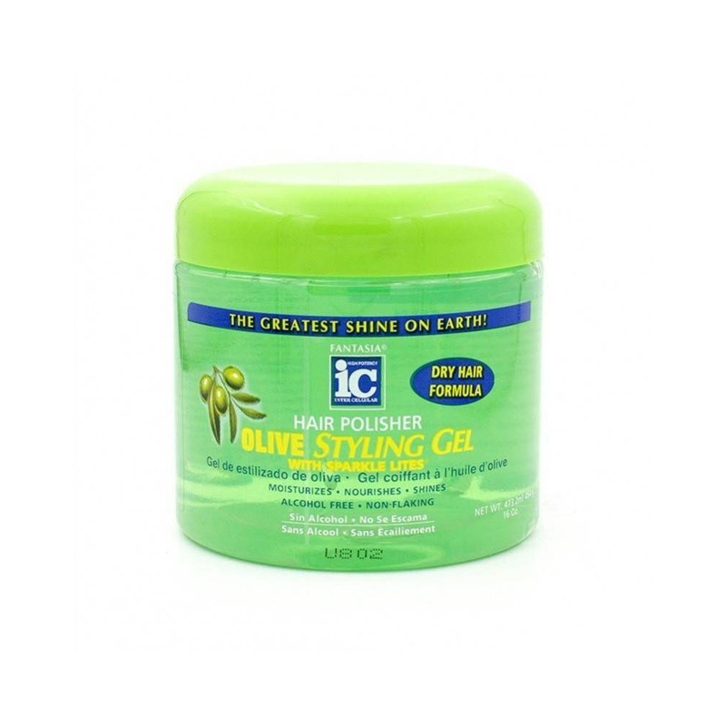 HAIR POLISHER OLIVE STYLING GEL 454G - 16OZ