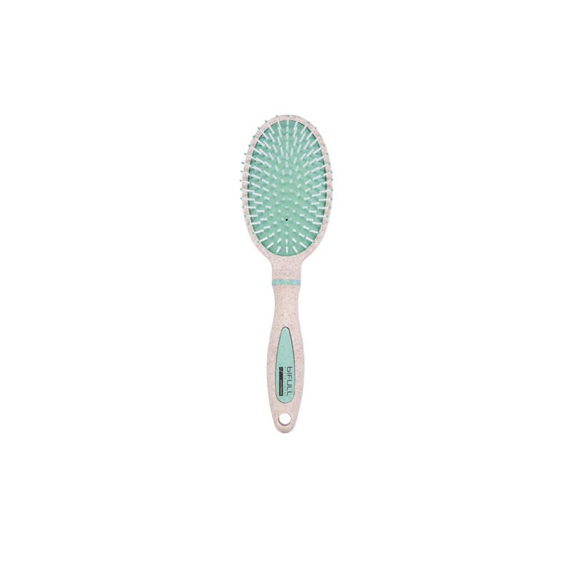 BIO OVAL PASTEL COLOUR · CEPILLO 100% BIODEGRADABLE DE FIBRA DE TRIGO · BEIGE