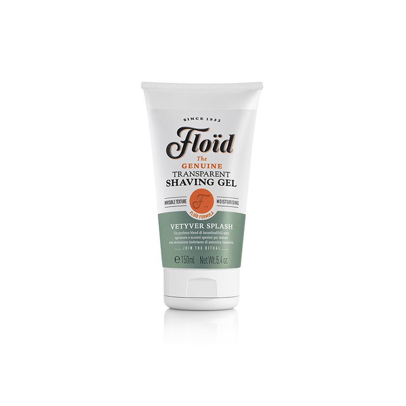 FLOÏD TRANSPARENT SHAVING GEL VETYVER SPLASH 150ML