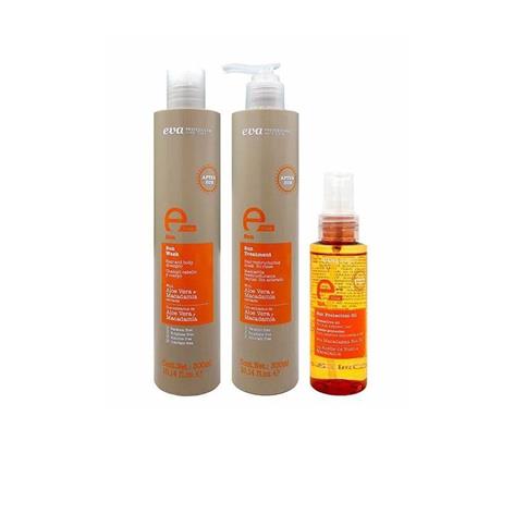 PACK E-LINE SUN ( SHAMPOO 300ML+MASK 300MLS+OIL 100ML)