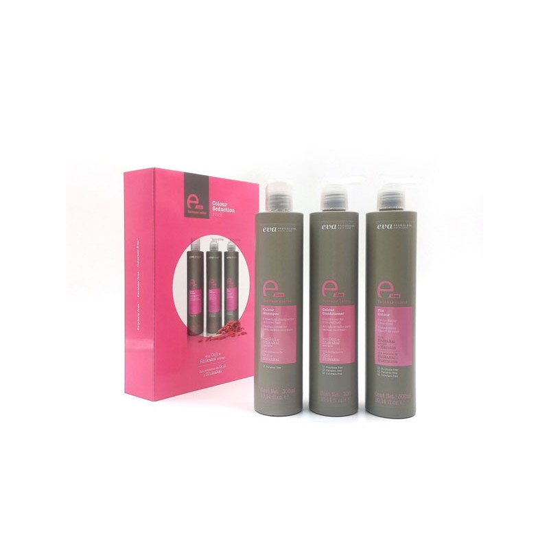 PACK E-LINE COLOUR (SHAMPOO 300ML+CONDITIONER 300ML+ FIX COLOUR 300ML)