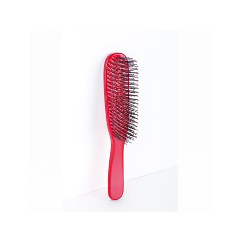 BIFULL CEPILLO PLANO TRANSPARENTE PUA PLASTICO KRYSTAL BRUSH RED