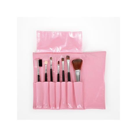 BIFULL SET ESTUCHE MAQUILLAJE 7 PINCELES TIKA PINK