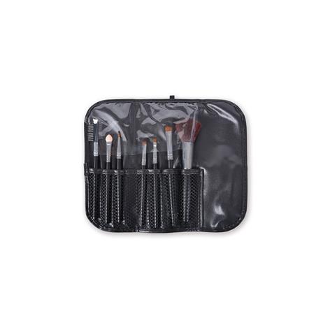 SET ESTUCHE 7 PINCELES MAQUILLAJE TIKA BLACK BIFULL