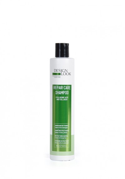 CHAMPU REESTRUCTURANTE ACIDO HIALURONICO Y COLAGENO REPAIR CARE 300ML DESIGN LOOK