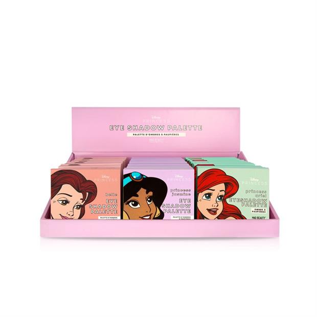 DISNEY POP PRINCESS MINI EYESHADOW PALETTES: BELLA, JASMINE Y ARIEL X24